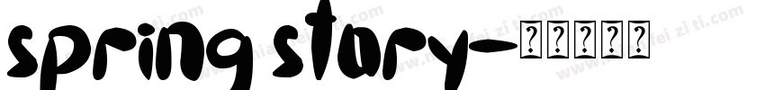 spring story字体转换